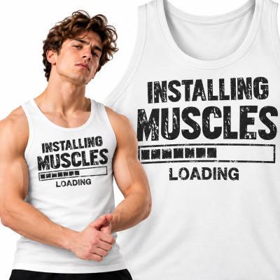 TANK TOP NA SIŁOWNIĘ  LOADING MUSCLES